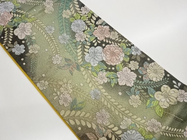 JAPANESE KIMONO / FUKURO OBI / WOVEN TSUJIGAHANA 